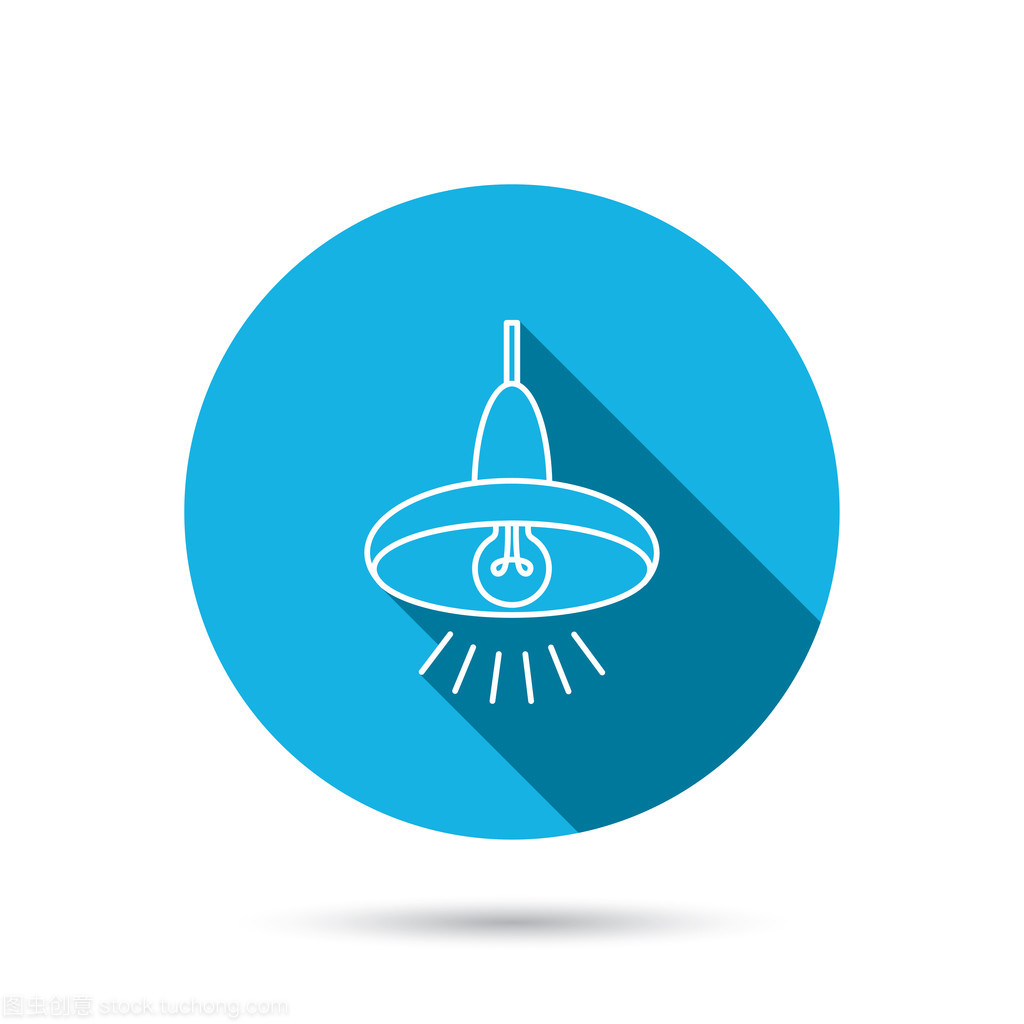 天花板燈圖標。燈光照明標志